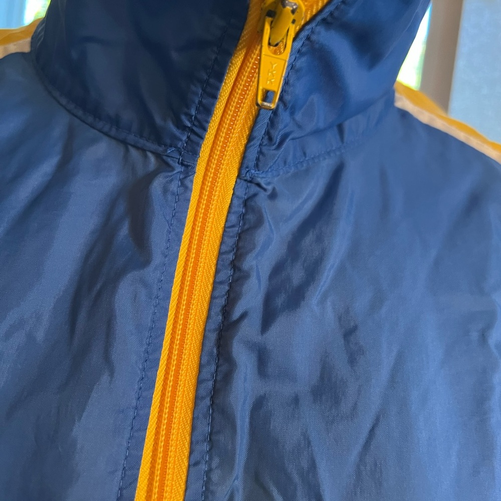 Nike Vintage Blue Jacket with Yellow Accents - Picture 7 of 9